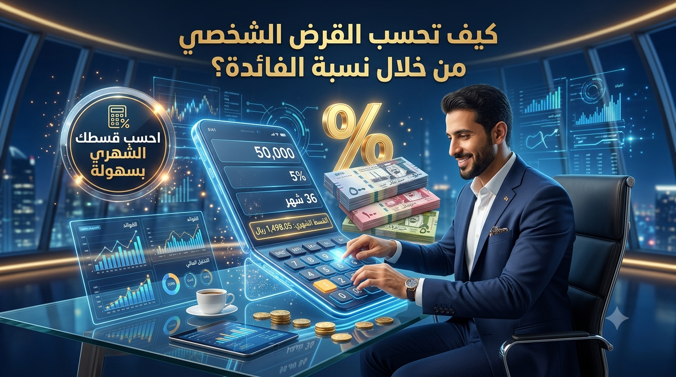 حساب القرض الشخصي من خلال معرفة نسبة الفائدة: 7 خطوات سهلة لمعرفة القسط الشهري والتكلفة الحقيقية